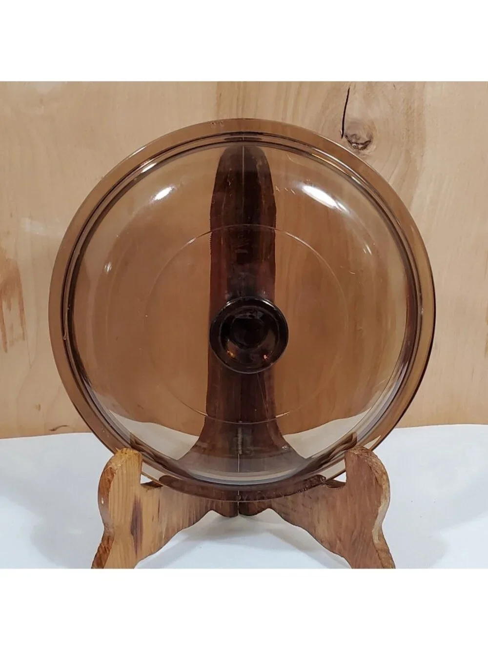 Pyrex Visions Amber Lid V-1.5-C Glass Covered Pot Lid 7.25